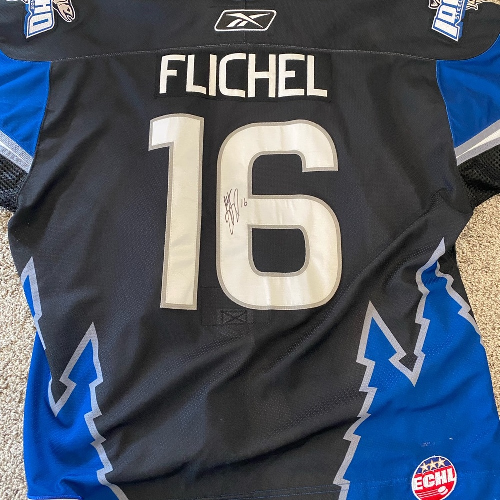 Signed Marty Flichel Idaho Steelheads jersey